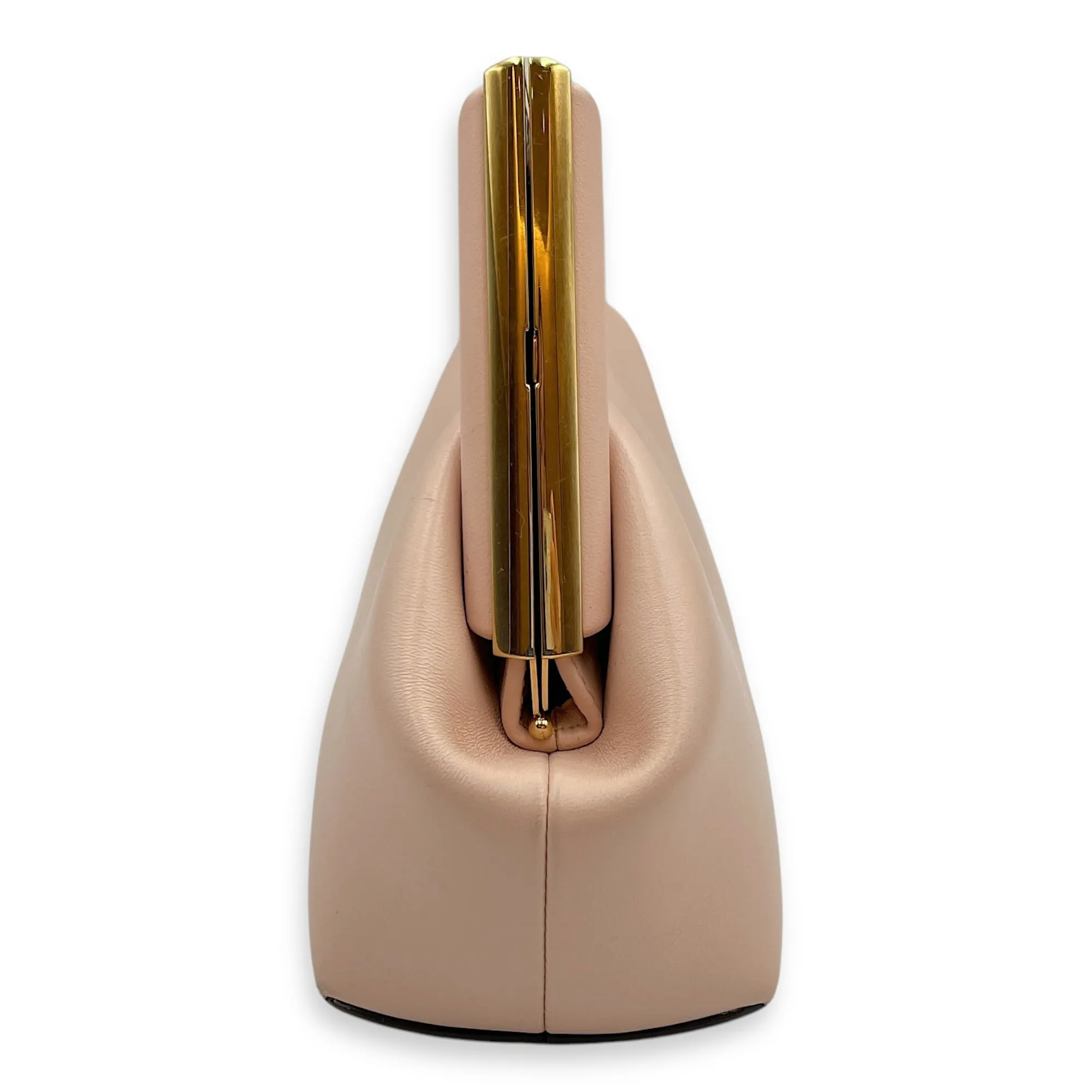 Fendi First Pink Clutch in Lambskin, Gold hardware