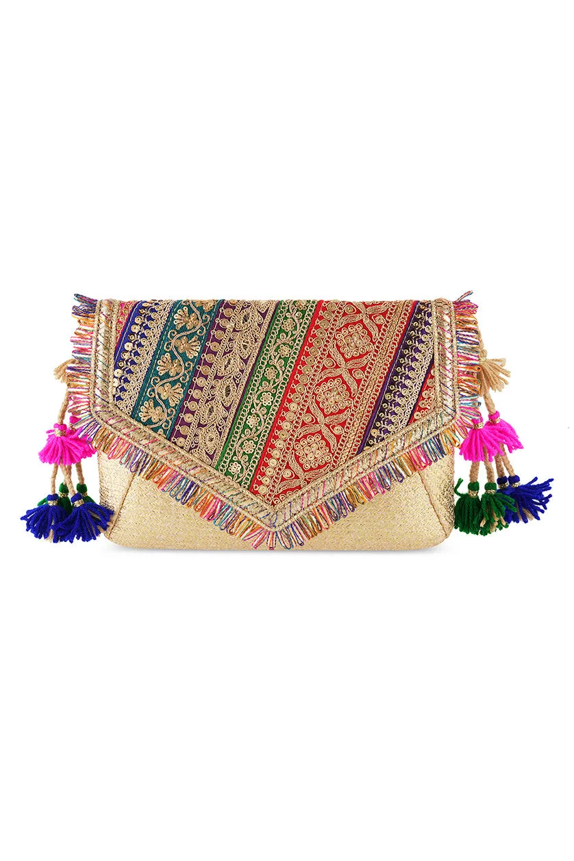 Festive Vee Border Bags Pastel