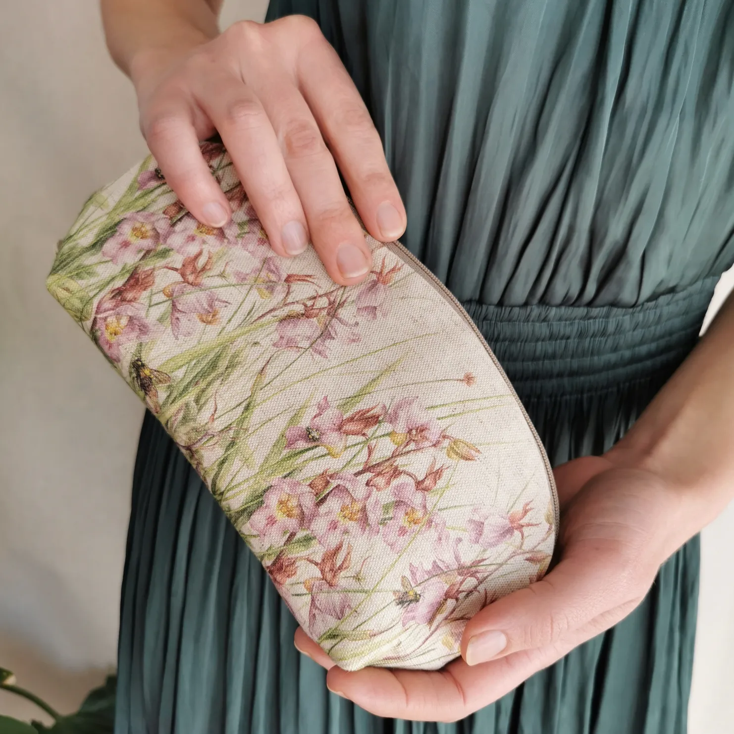 Field of Orchids Clutch Bag