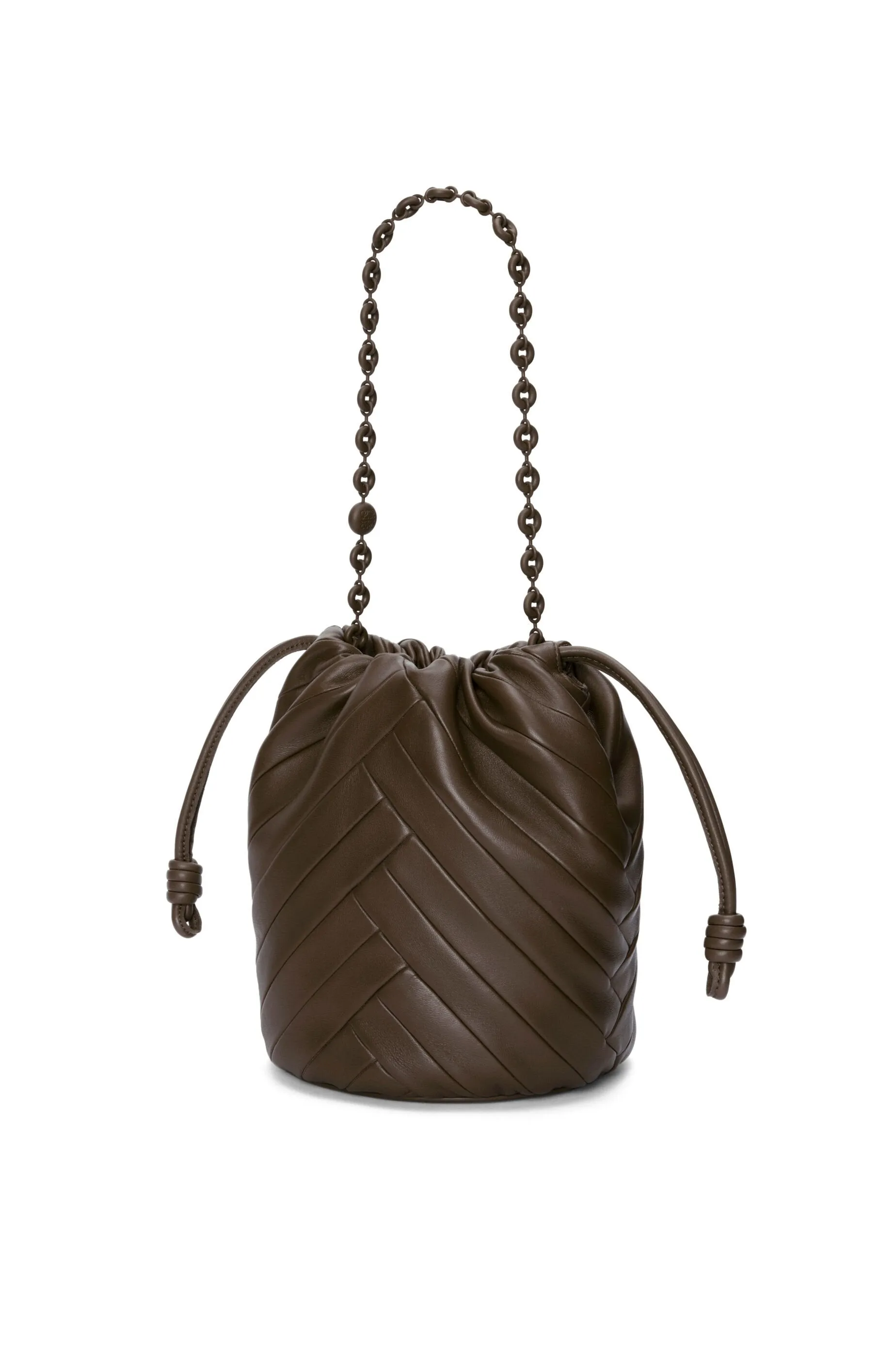 Flamenco Purse Bucket Bag In Mellow Nappa Lambskin