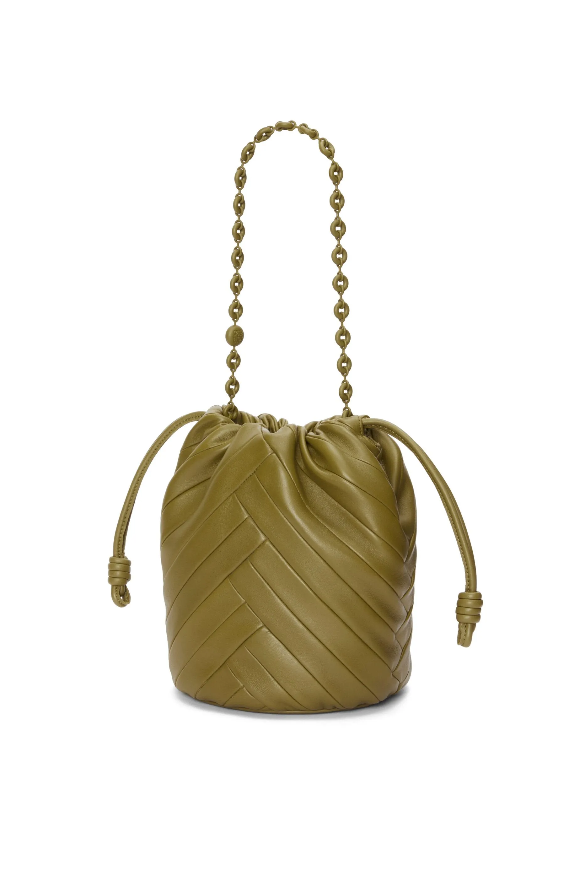 Flamenco Purse Bucket Bag In Mellow Nappa Lambskin