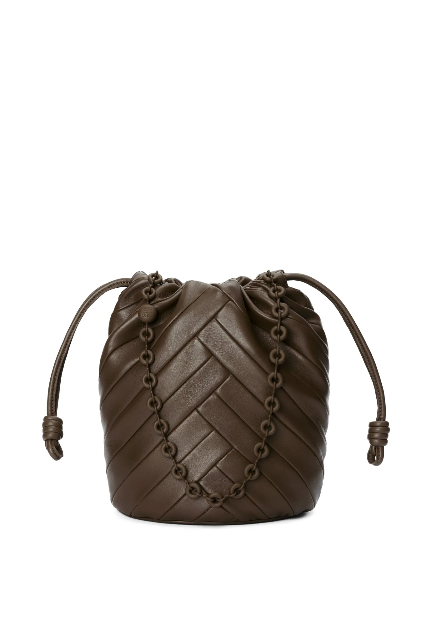 Flamenco Purse Bucket Bag In Mellow Nappa Lambskin