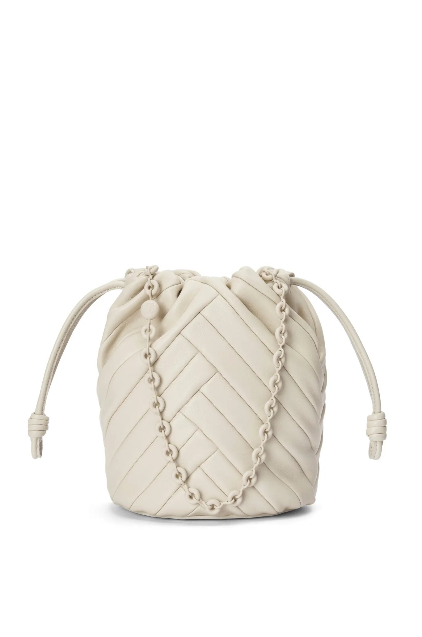 Flamenco Purse Bucket Bag In Mellow Nappa Lambskin