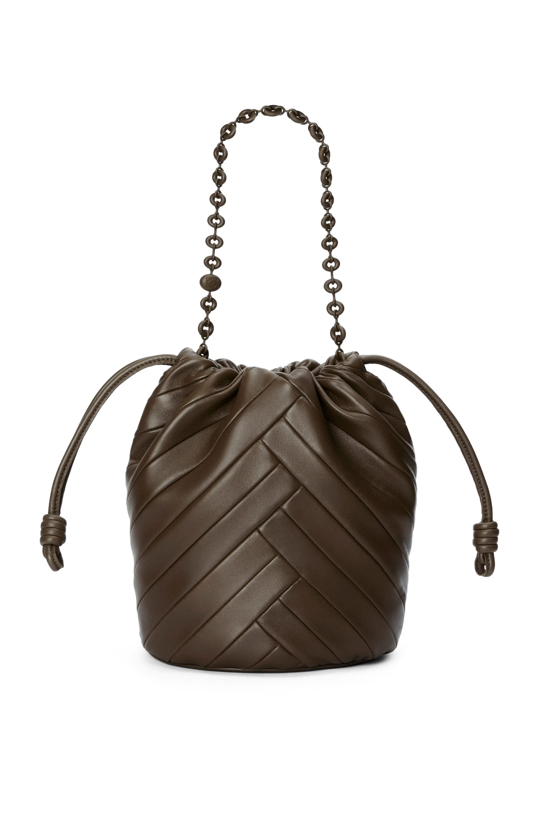 Flamenco Purse Bucket Bag In Mellow Nappa Lambskin