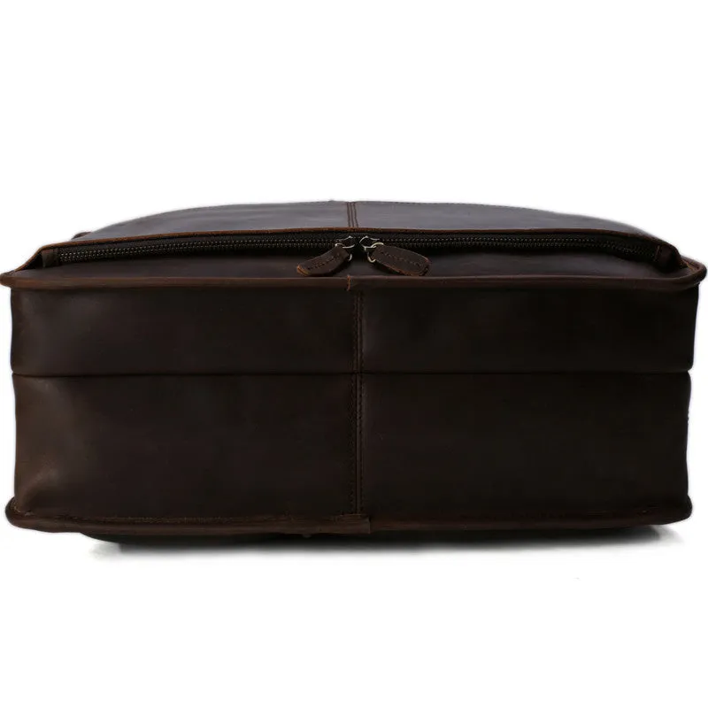 Flash Sale Full Grain Leather Briefcase, Messenger Bag, Leather Laptop Bag