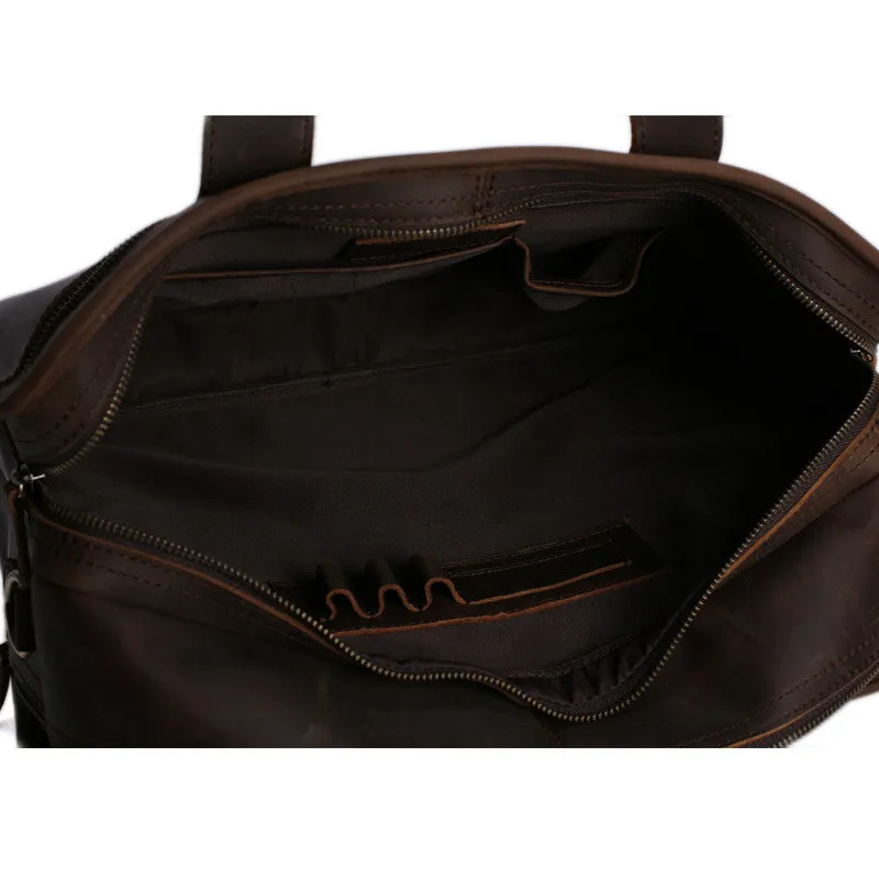 Flash Sale Full Grain Leather Briefcase, Messenger Bag, Leather Laptop Bag
