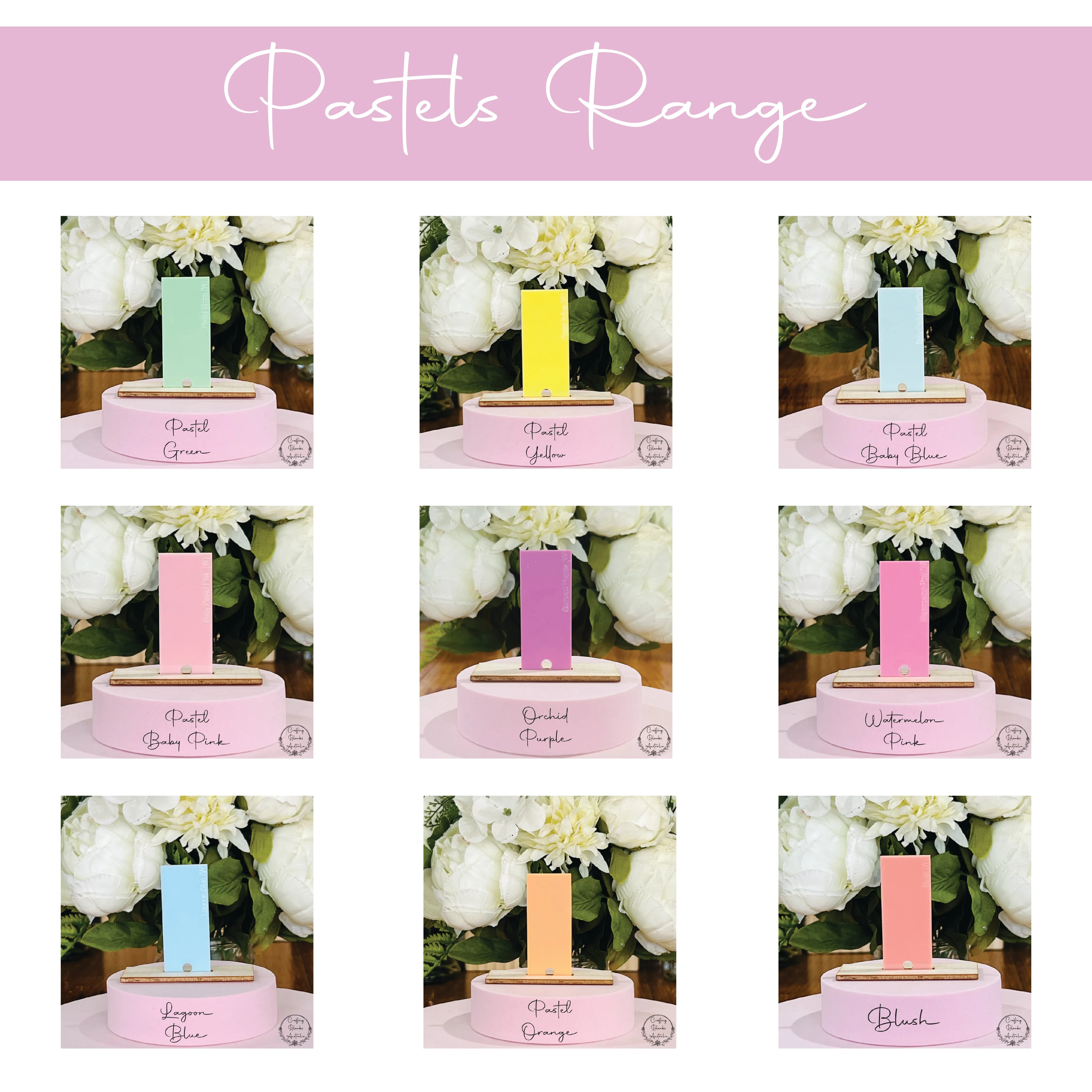 Flower • Arch Blank Tag • 30mm x 60mm