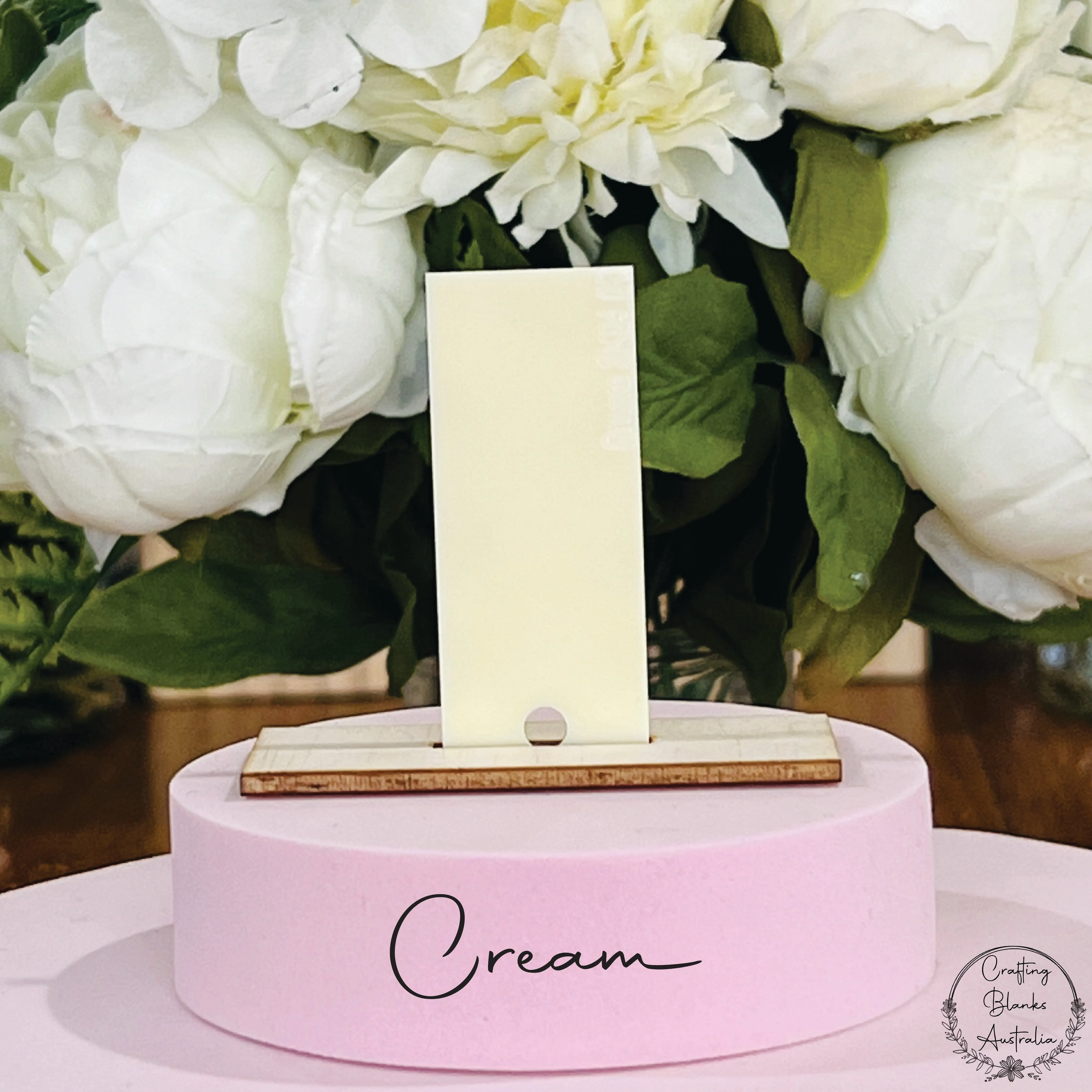 Flower • Arch Blank Tag • 30mm x 60mm
