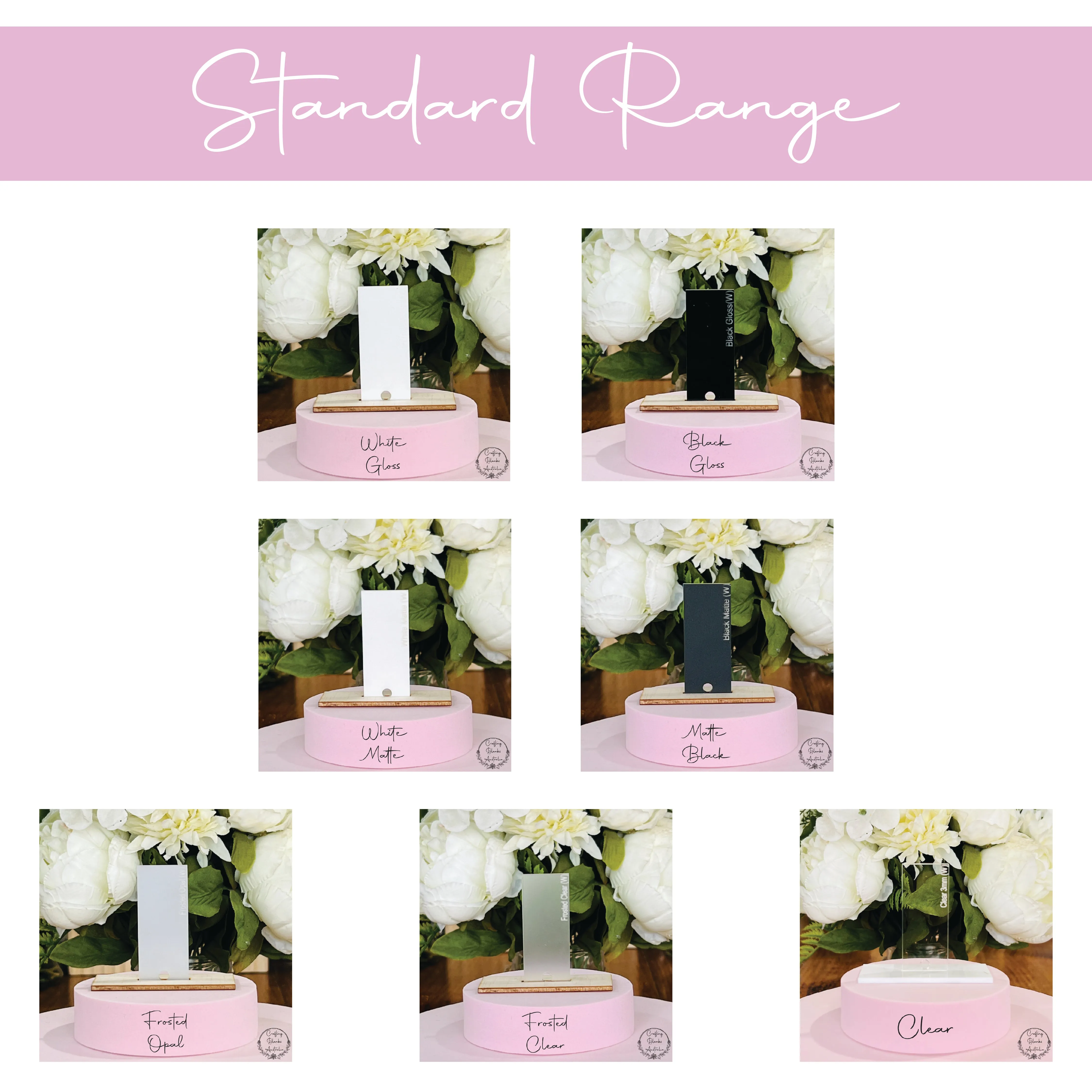 Flower • Arch Blank Tag • 30mm x 60mm