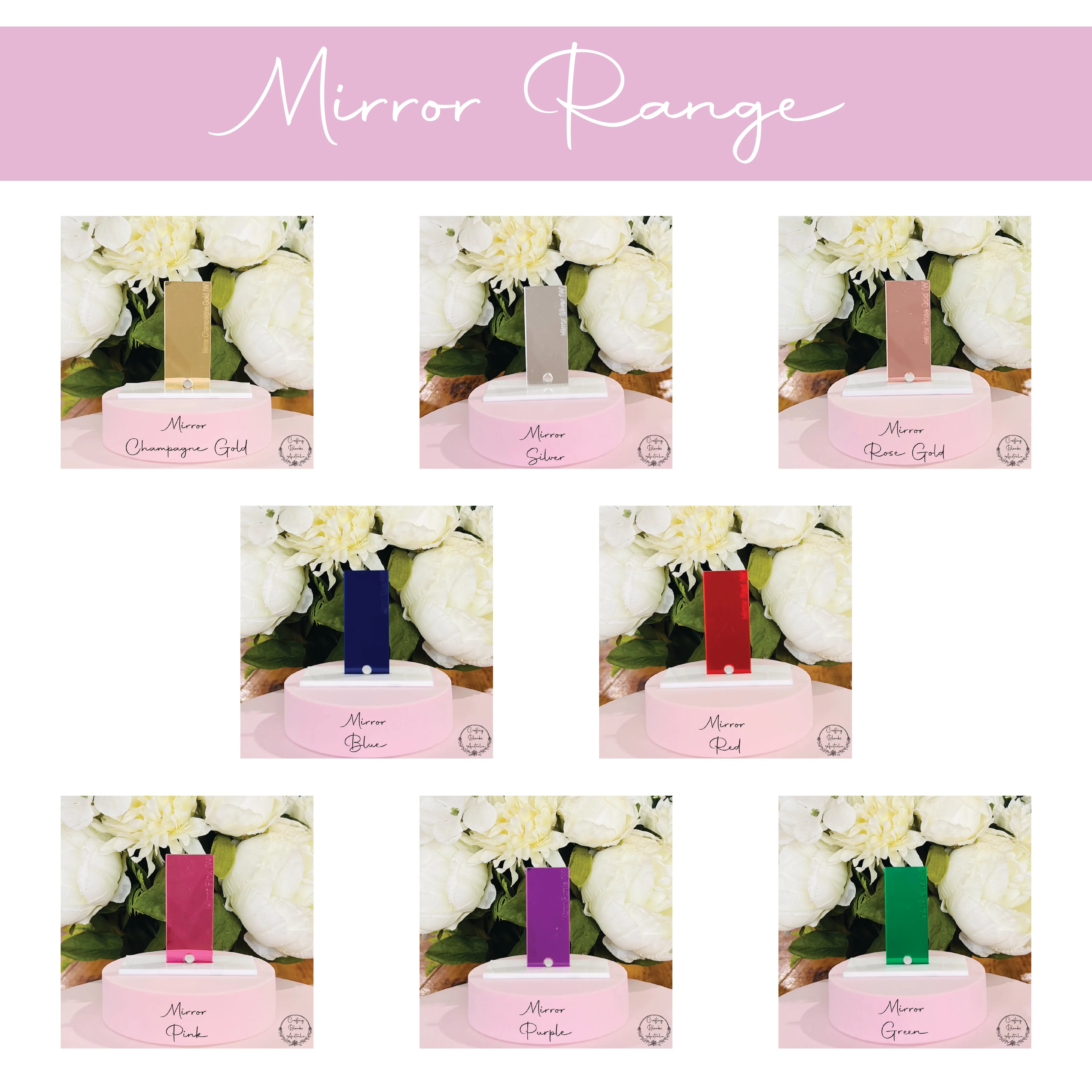 Flower • Arch Blank Tag • 30mm x 60mm