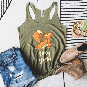 Foxy Yoga - Women's Triblend Racerback Tank