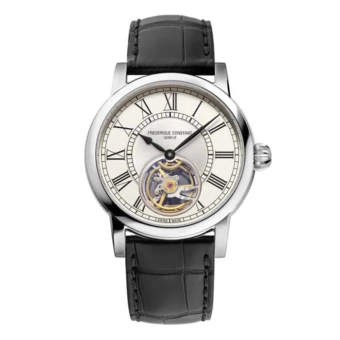 Frederique Constant 39mm Classic Heart Beat Limited Edition Automatic Watch with Beige Dial in Stainless Steel