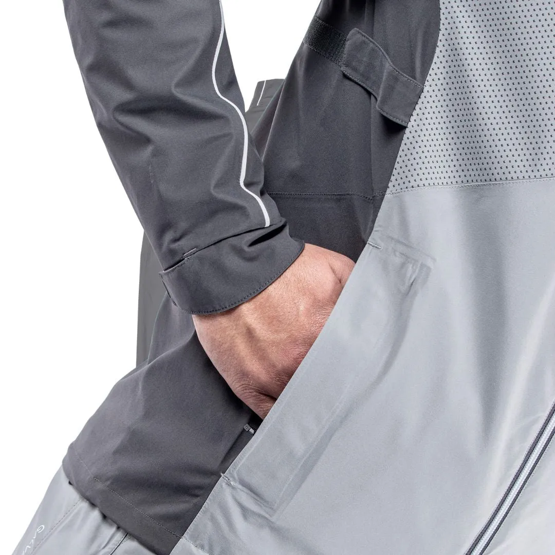 Galvin Green Albert Waterproof Golf Jacket (Forged Iron/Sharkskin/Cool Grey)