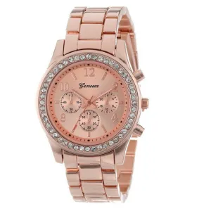 Geneva Luxury Rhinestone Watch