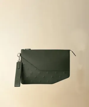 GFJ Golf Men's Glam Embo Clutch - Khaki