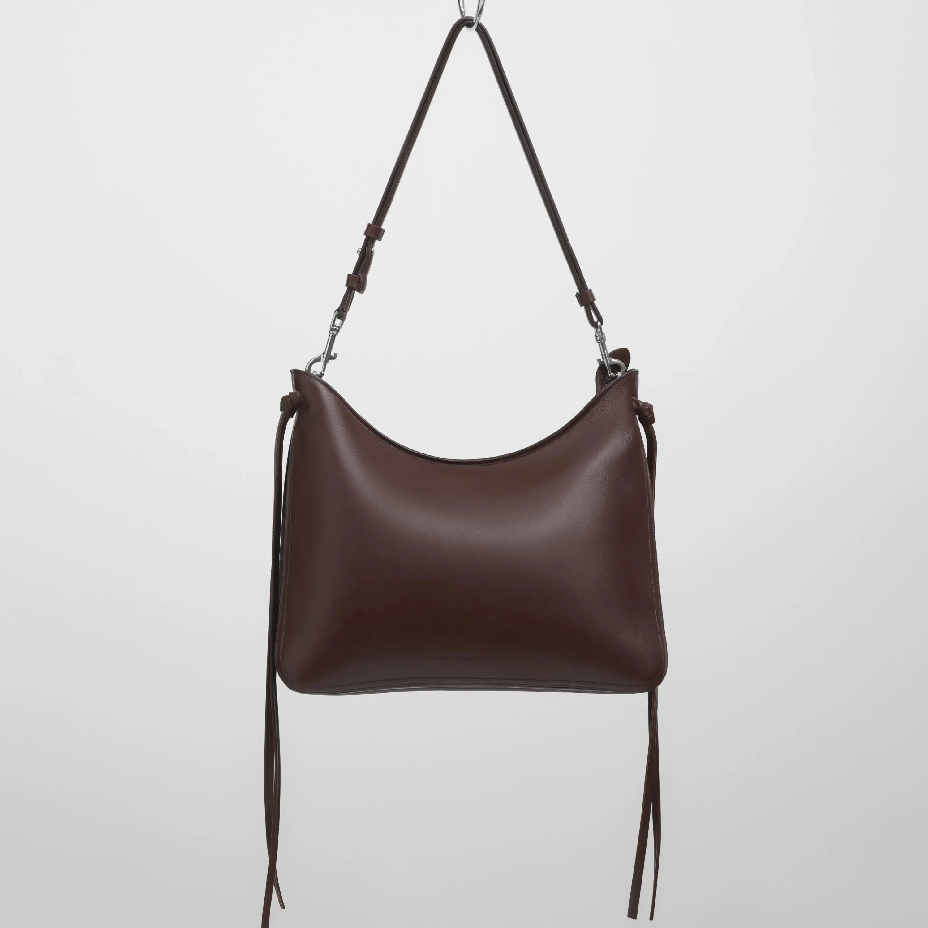 GIG BAG | cognac leather with silver