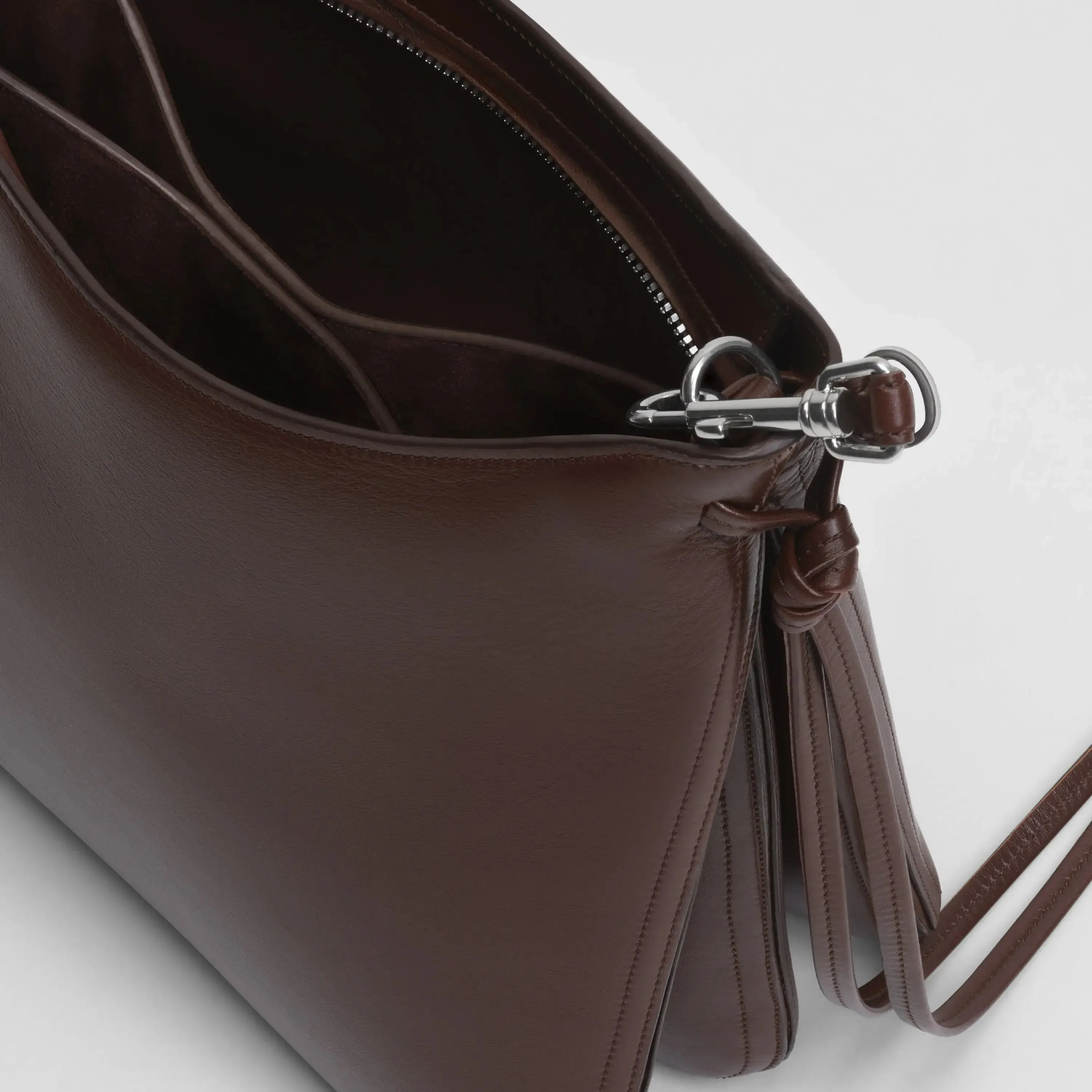 GIG BAG | cognac leather with silver