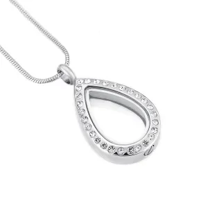 Glass Teardrop Cremation Jewelry