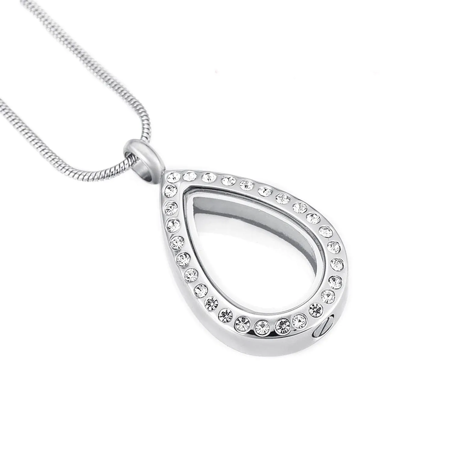Glass Teardrop Cremation Jewelry