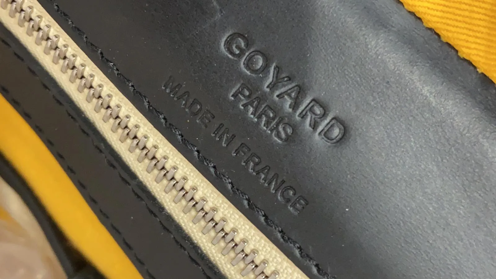 GOYARD Ambassade PM Goyardine Canvas Briefcase Bag Black