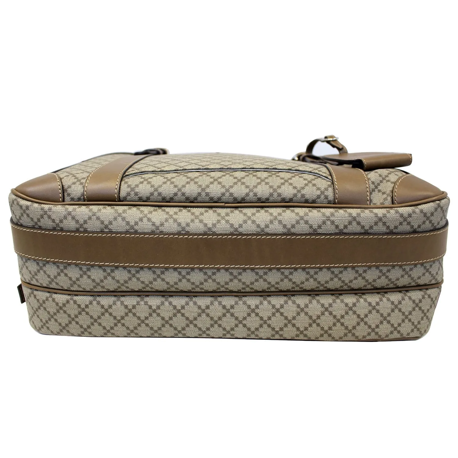 GUCCI Diamante Men's Briefcase Travel Bag Beige 296148