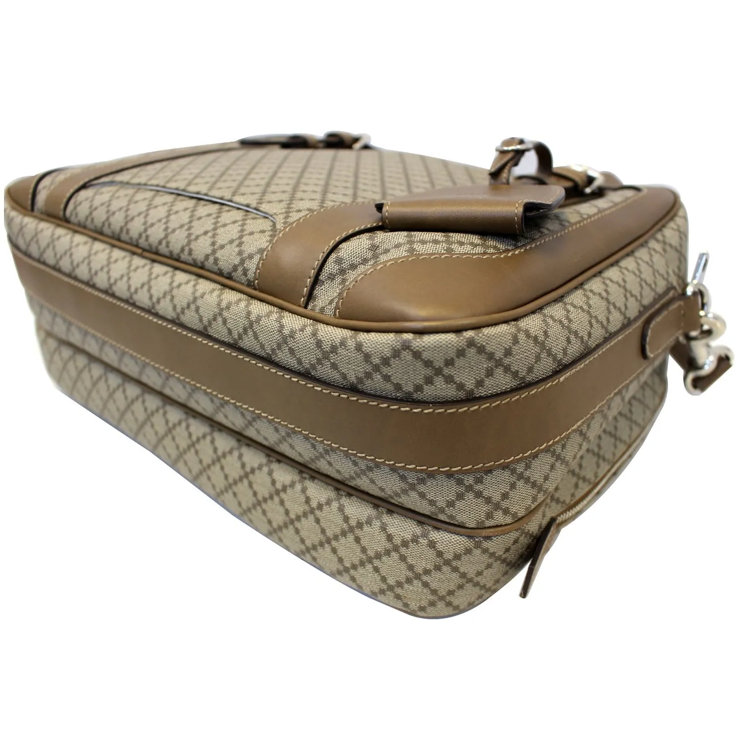 GUCCI Diamante Men's Briefcase Travel Bag Beige 296148
