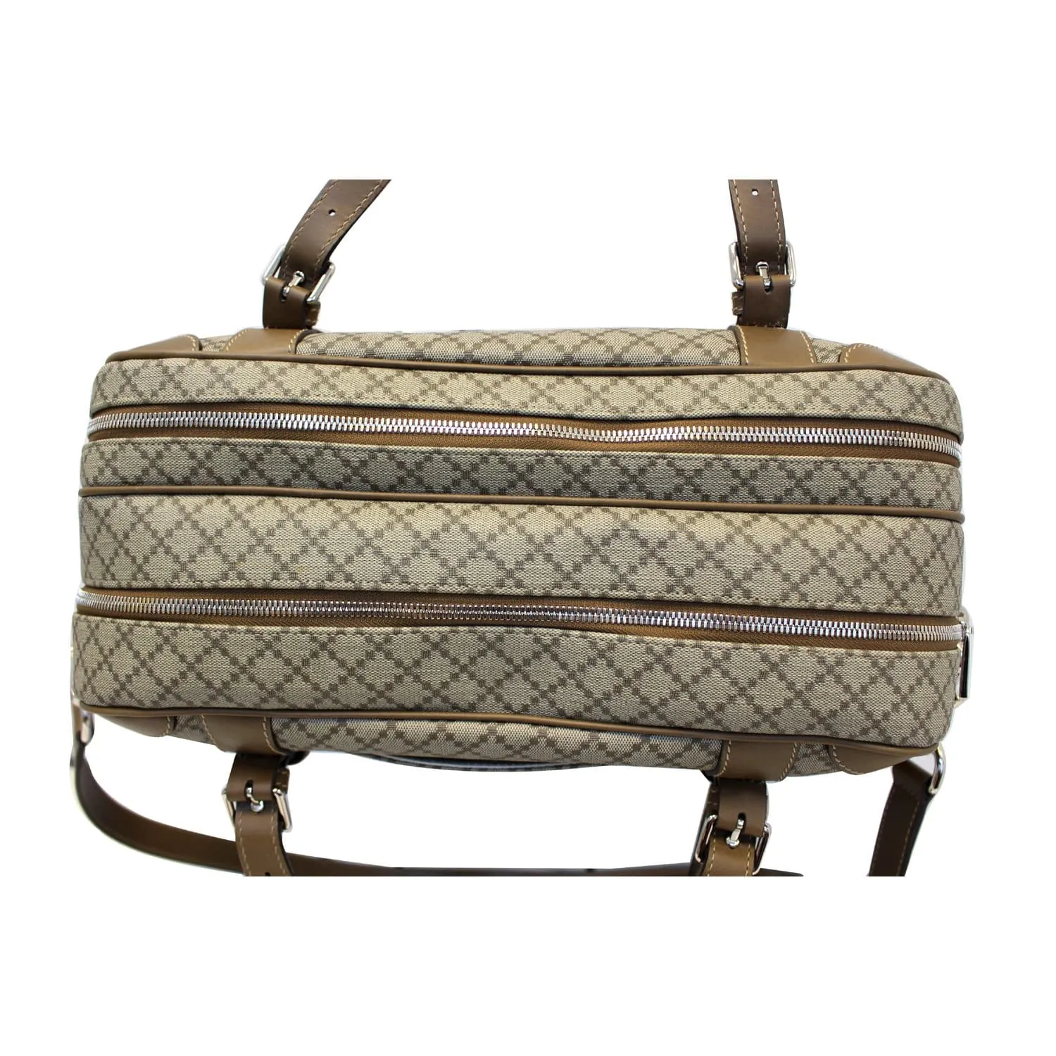 GUCCI Diamante Men's Briefcase Travel Bag Beige 296148