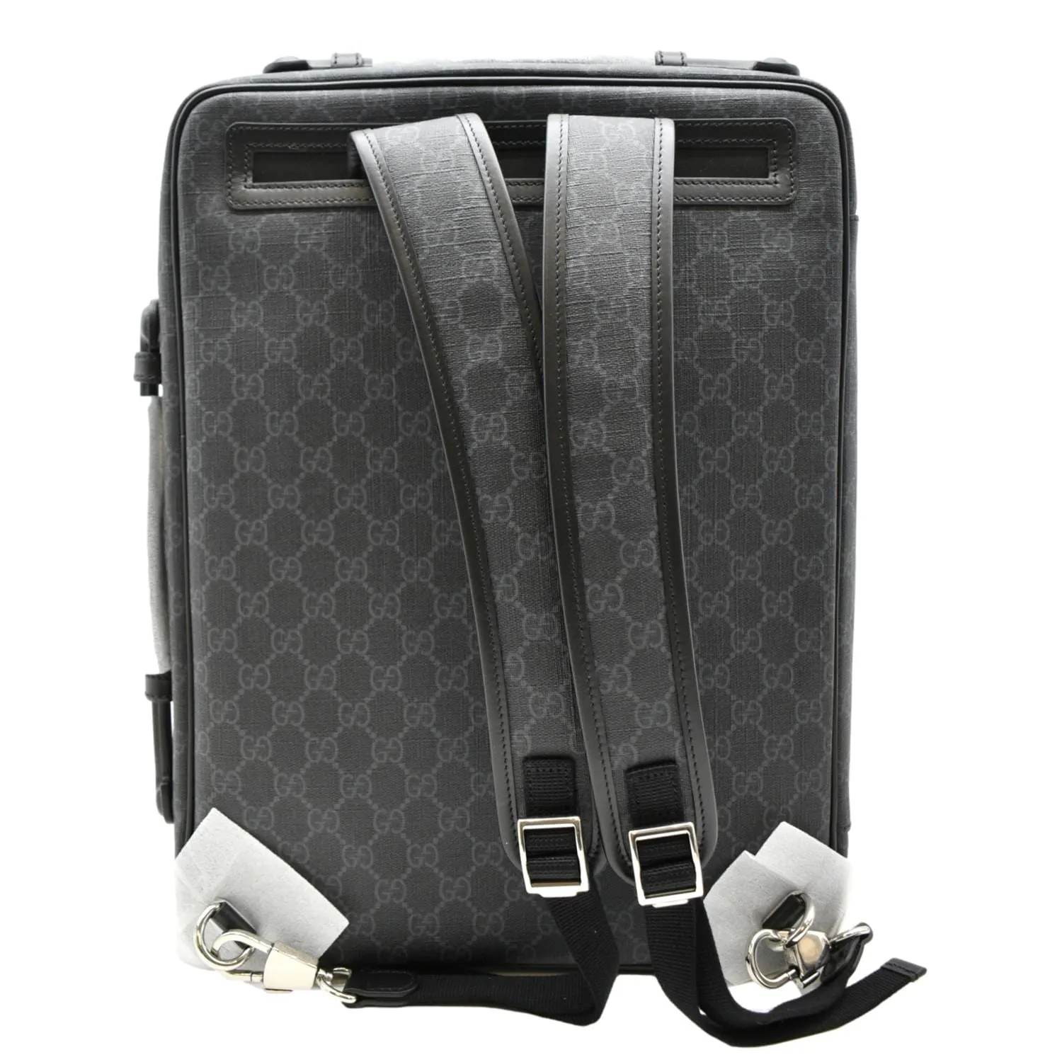 GUCCI GG Briefcase Supreme Canvas Backpack Bag Black 658543
