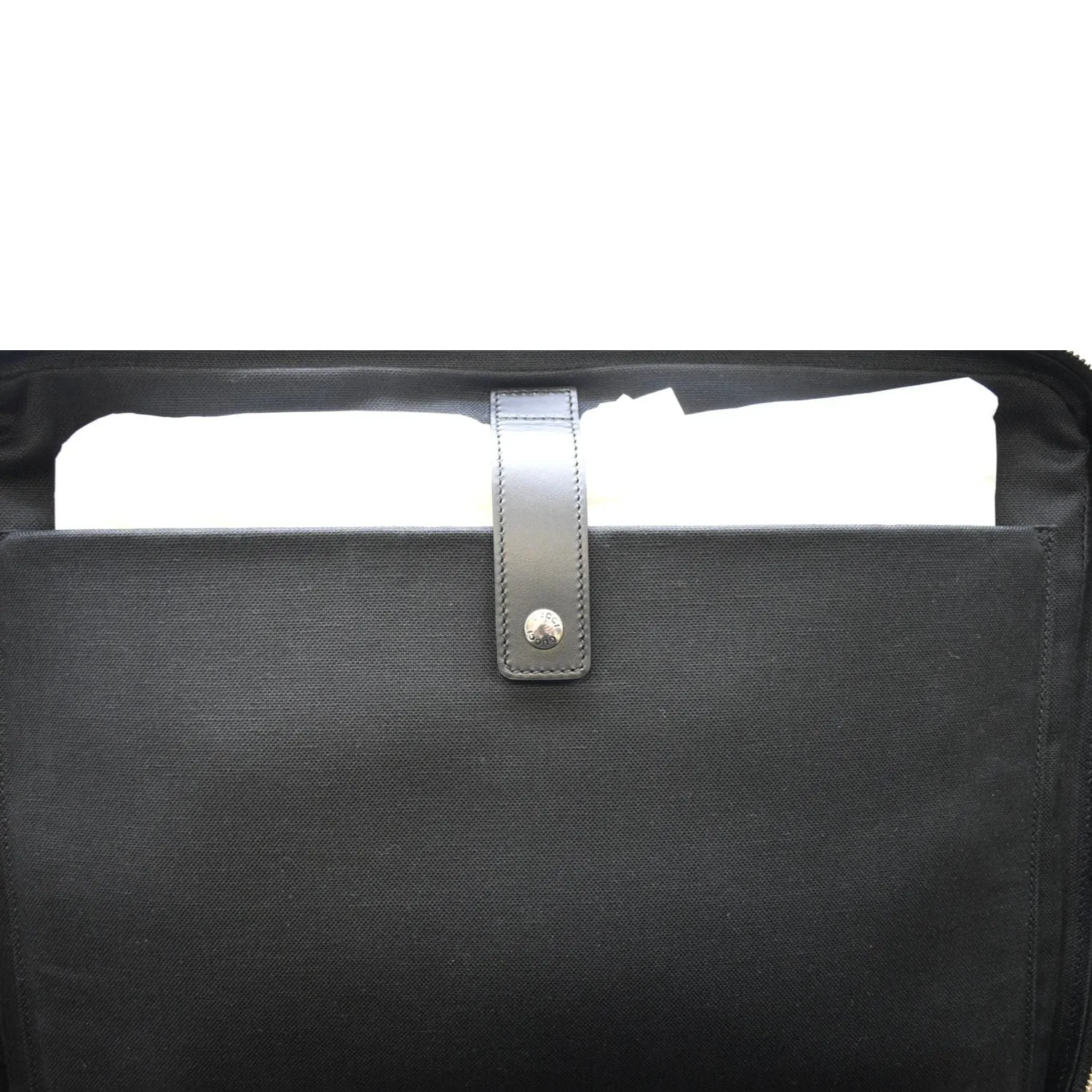 GUCCI GG Briefcase Supreme Canvas Backpack Bag Black 658543
