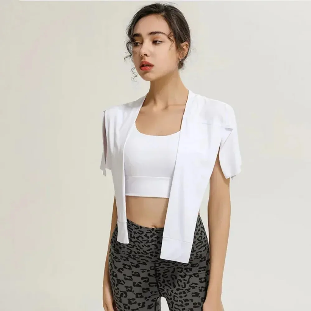 Gym Skirt - Wrap Covering Buttocks Workout Fitness Wear, Dance Ballet Skirts for Women, Sport Yoga Dress Short Thigh Cover Skirt