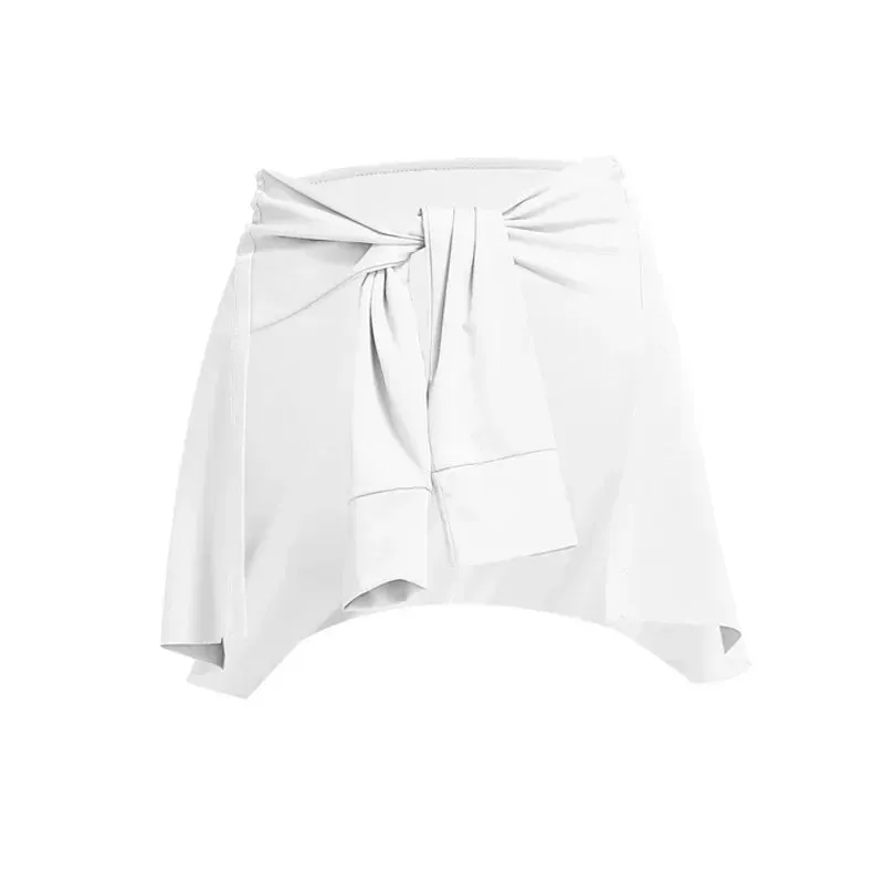 Gym Skirt - Wrap Covering Buttocks Workout Fitness Wear, Dance Ballet Skirts for Women, Sport Yoga Dress Short Thigh Cover Skirt
