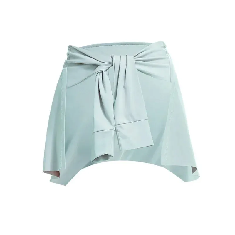 Gym Skirt - Wrap Covering Buttocks Workout Fitness Wear, Dance Ballet Skirts for Women, Sport Yoga Dress Short Thigh Cover Skirt