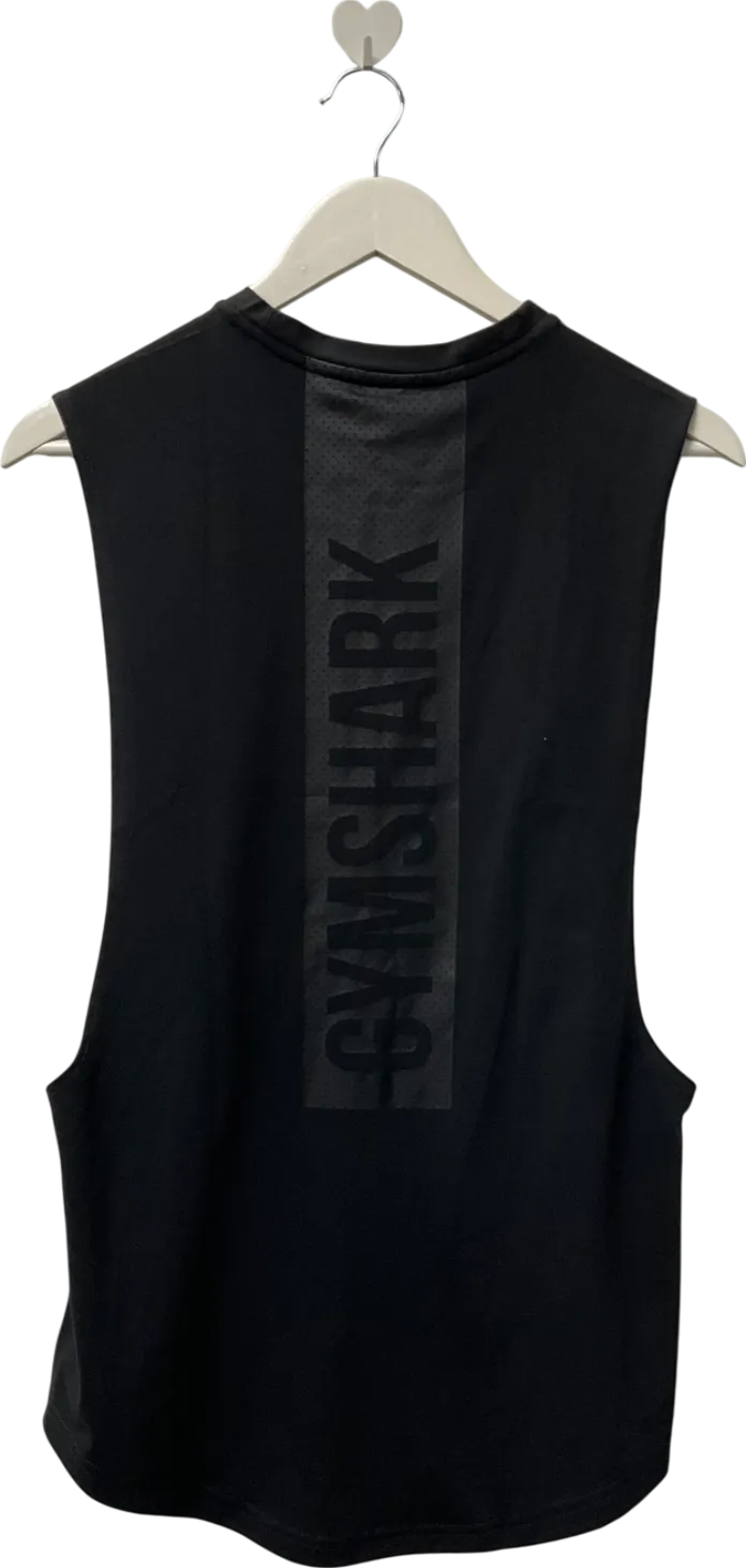 gymshark Black Hyper Tank Top UK S