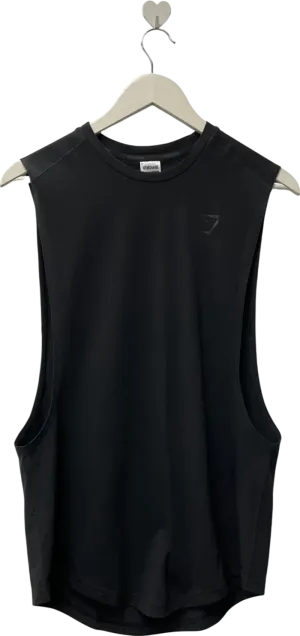 gymshark Black Hyper Tank Top UK S