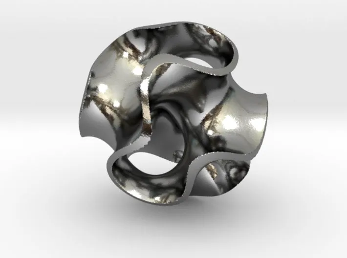Gyroid Necklace (Metal)