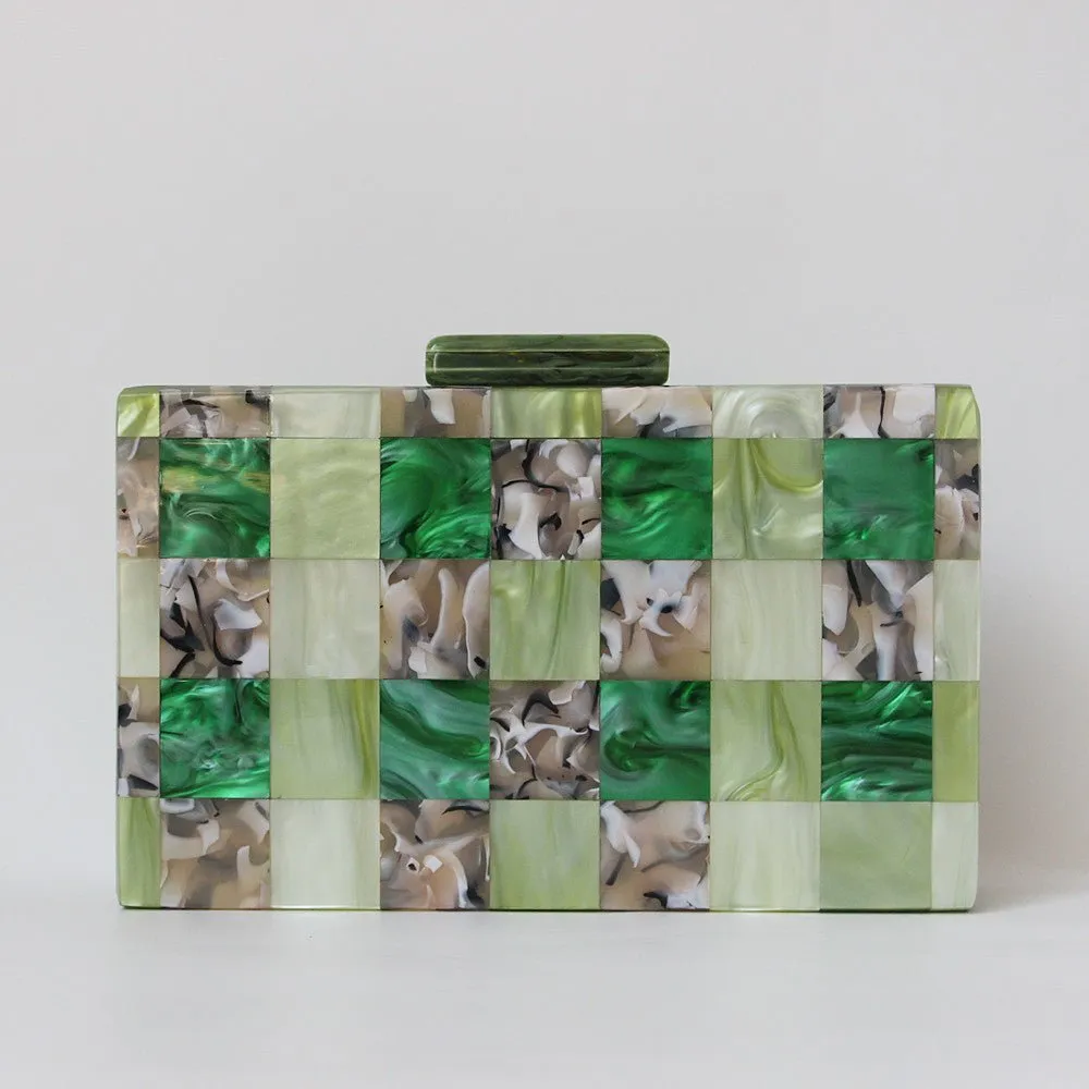 Handmade Acrylic Clutch Bag for Lady Evening Party Shoulder Handbags