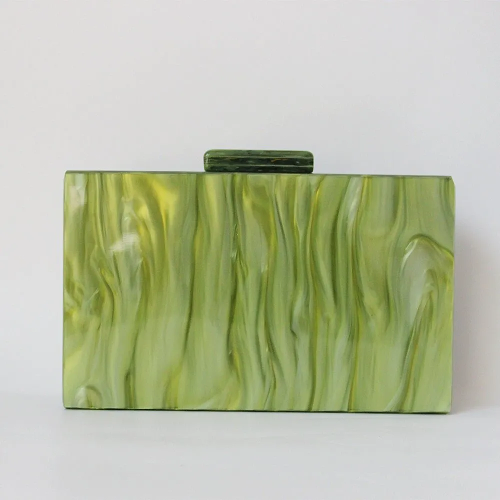 Handmade Acrylic Clutch Bag for Lady Evening Party Shoulder Handbags