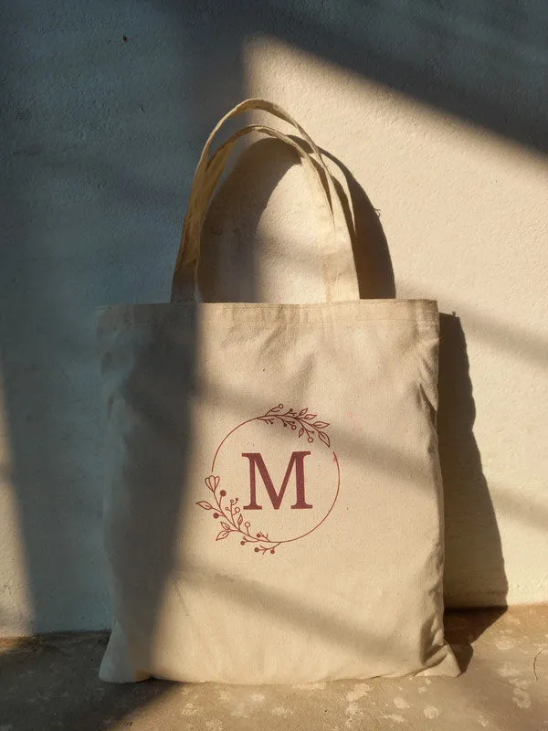 Handmakers Customized Wedding Canvas Tote Bags Pack of  2