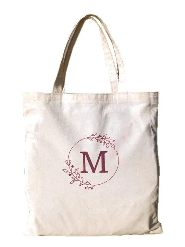 Handmakers Customized Wedding Canvas Tote Bags Pack of  2