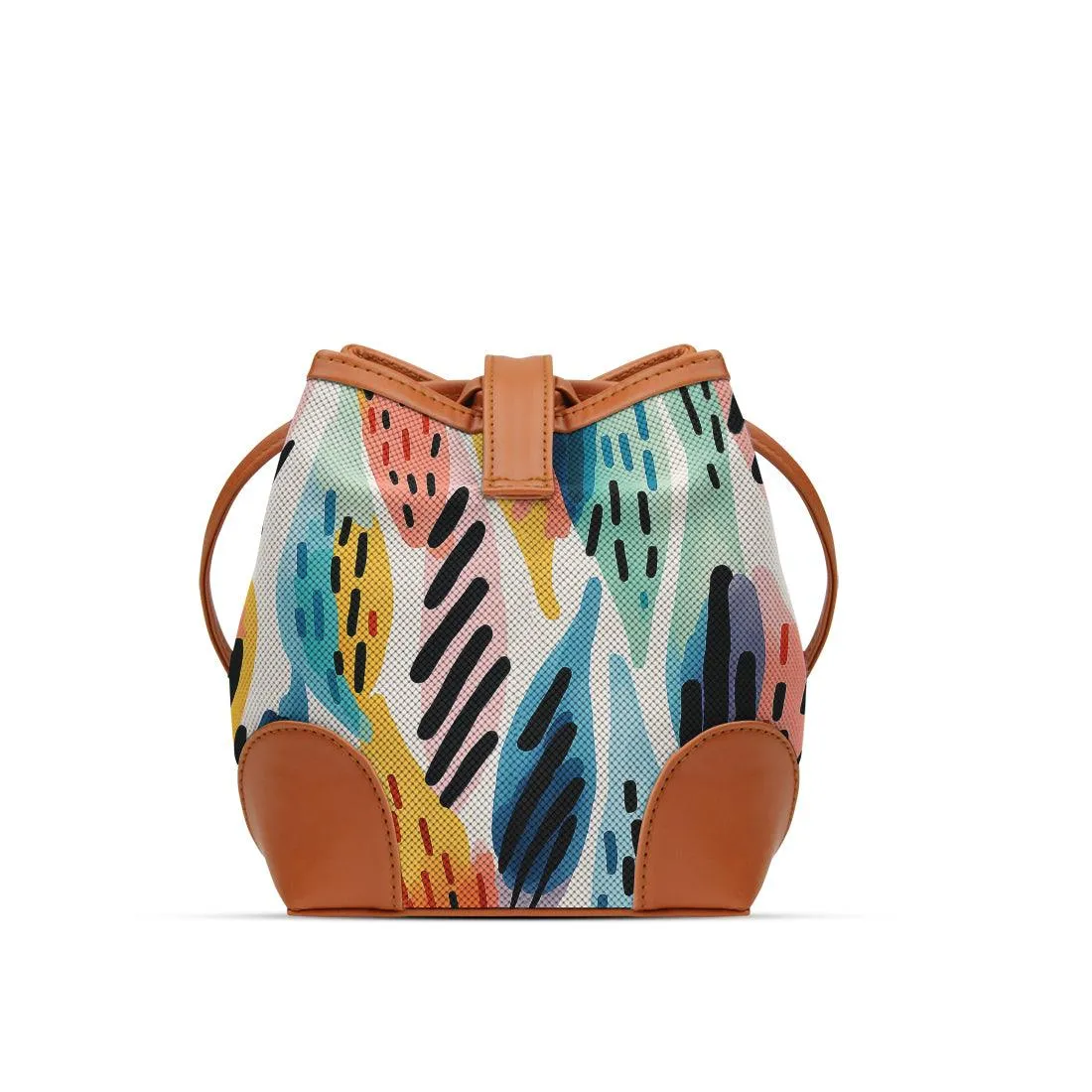 Havana Bucket Bags Drawen Leafs