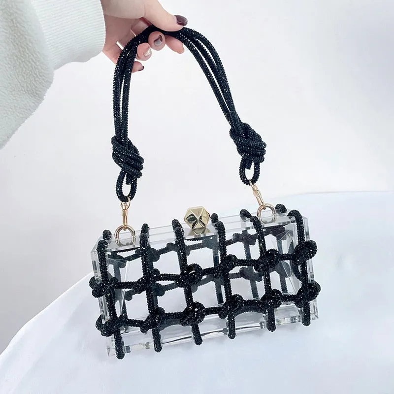 Hera Rope Box Clutch