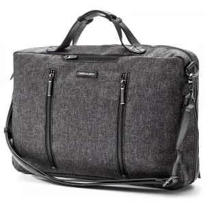 Hook and Albert Grey Fabric 3 Way Carryall Bag, Melange