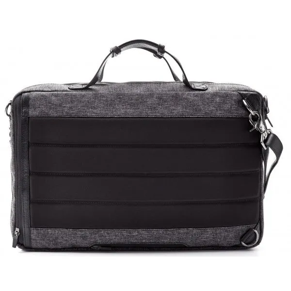 Hook and Albert Grey Fabric 3 Way Carryall Bag, Melange