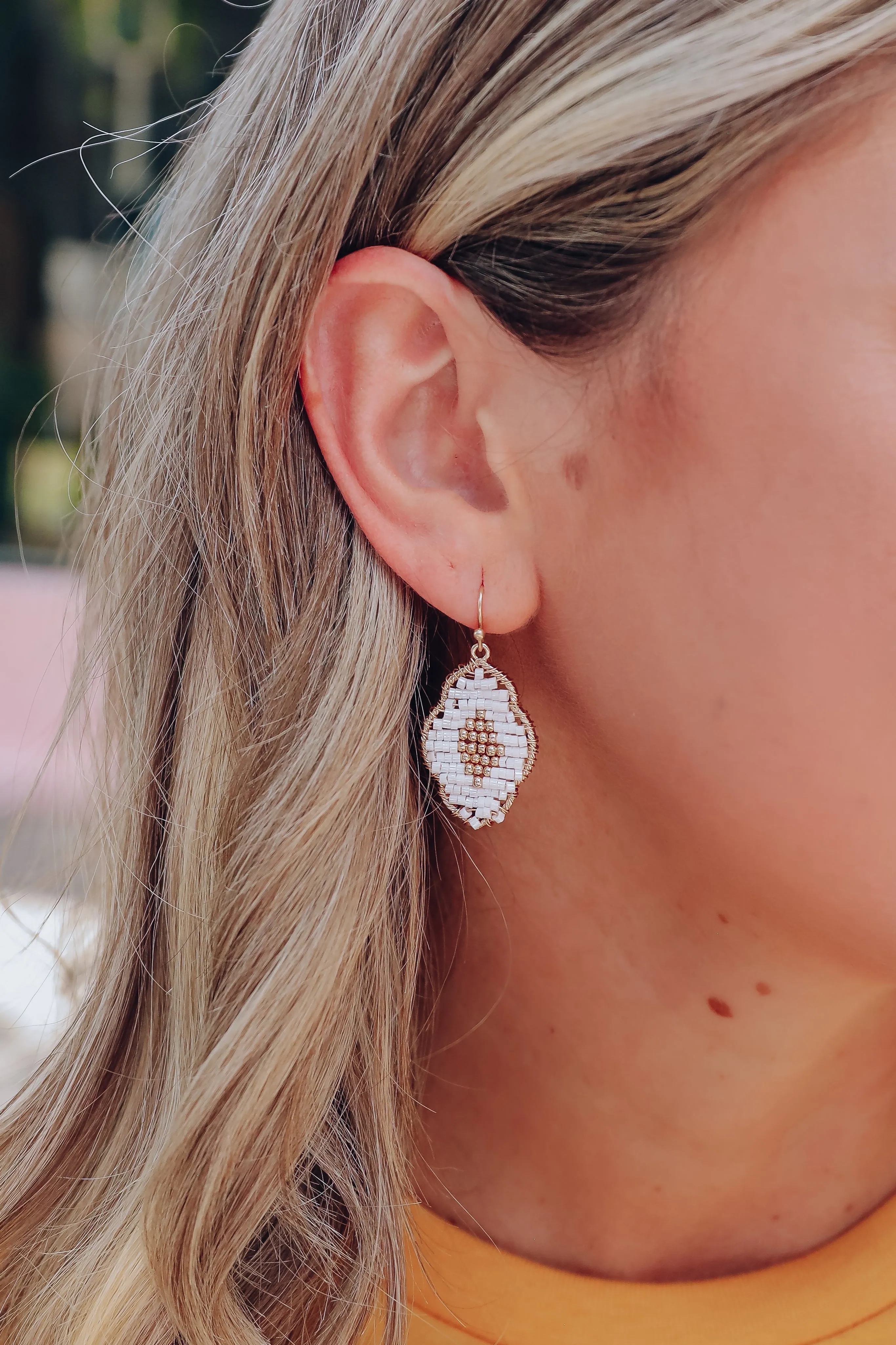 Ida Earrings - White