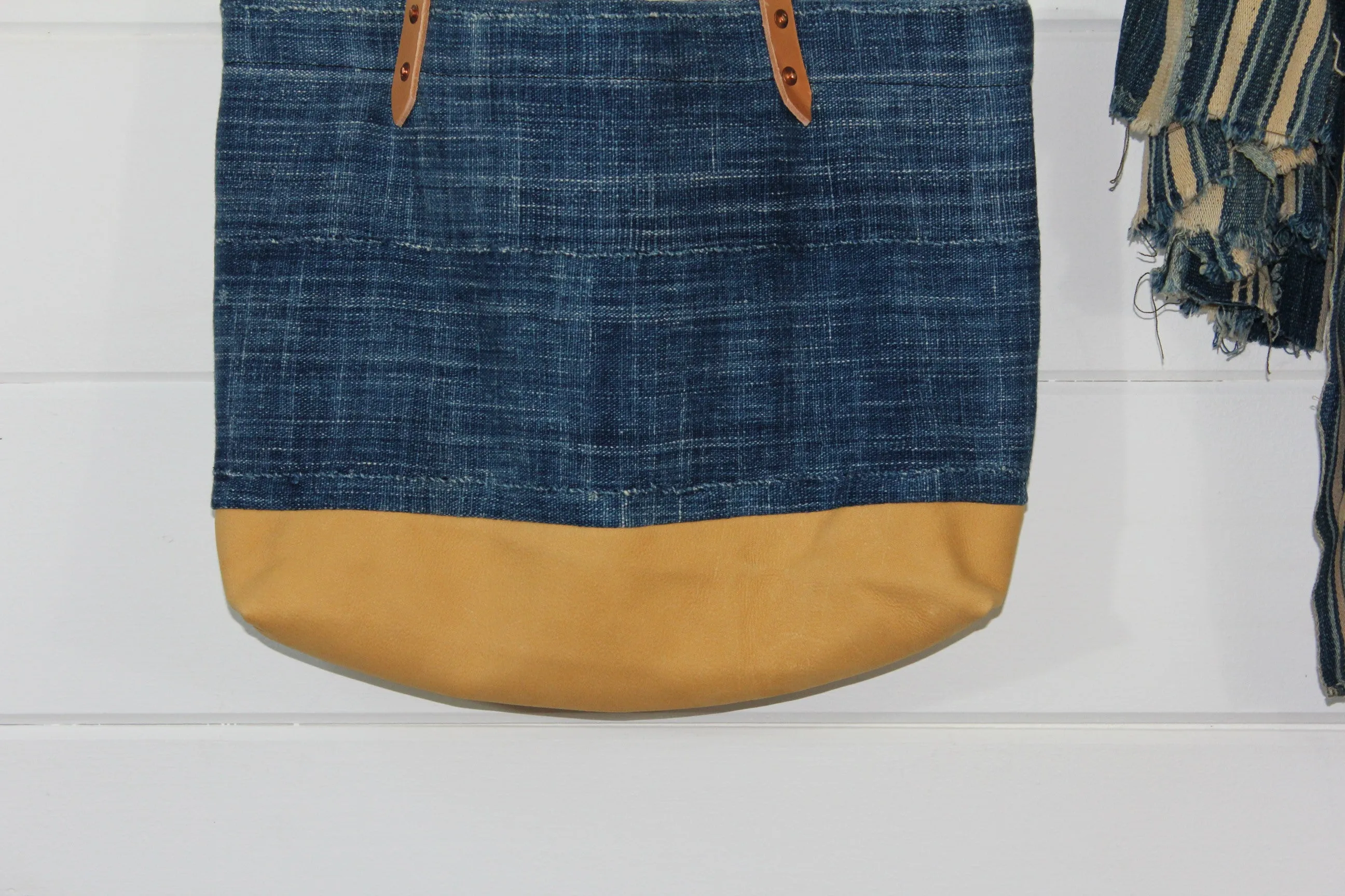 Indigo   Leather Tote