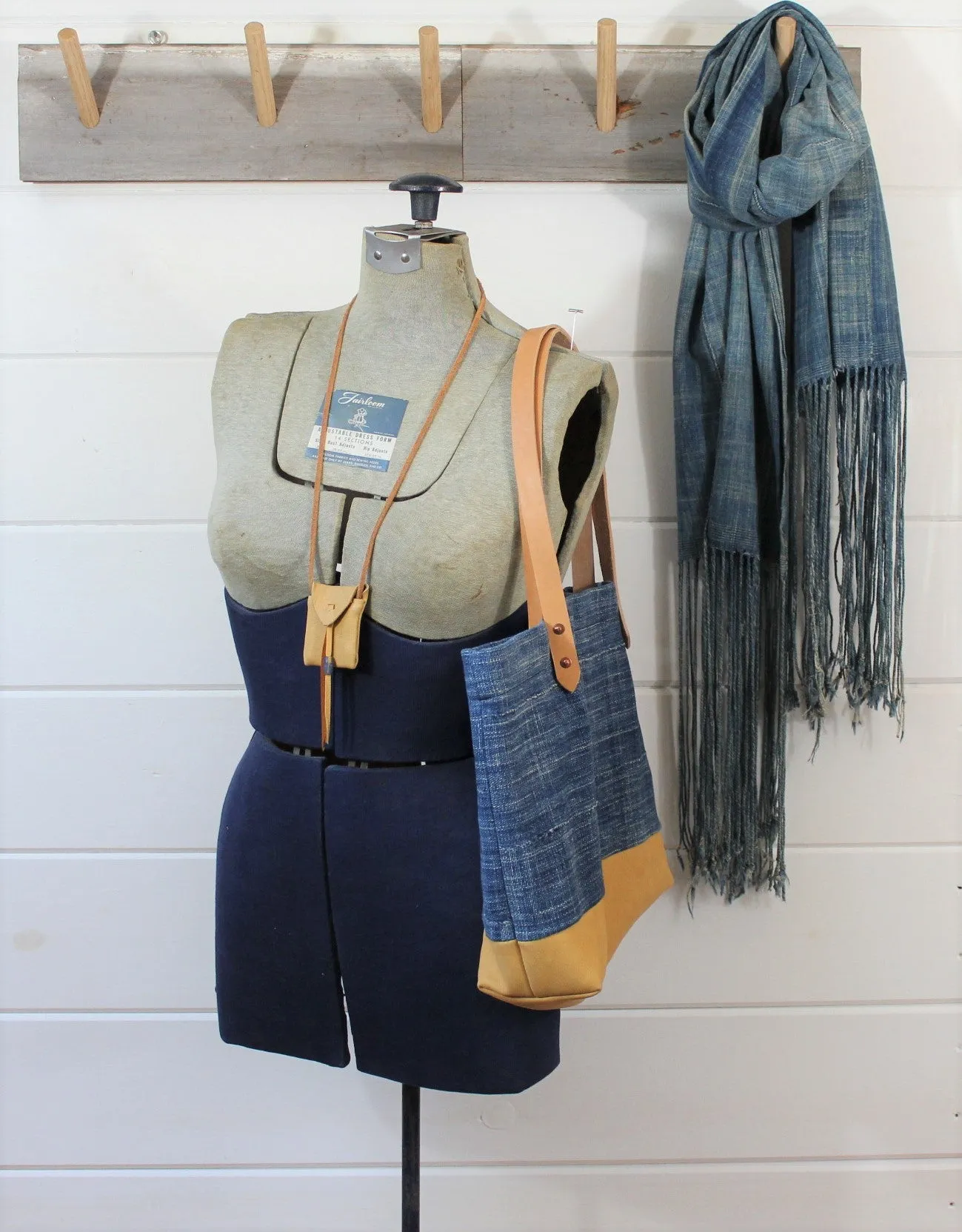 Indigo   Leather Tote
