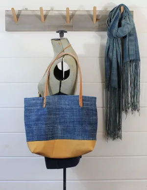 Indigo   Leather Tote