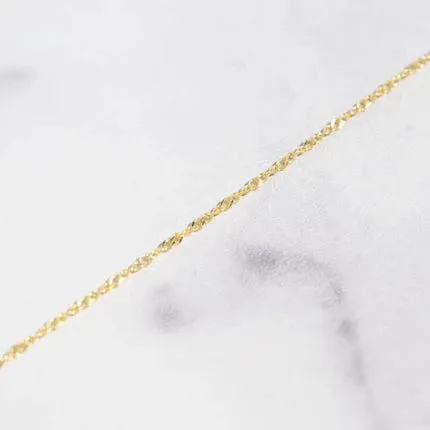 Infinity Anklet in 14k Gold