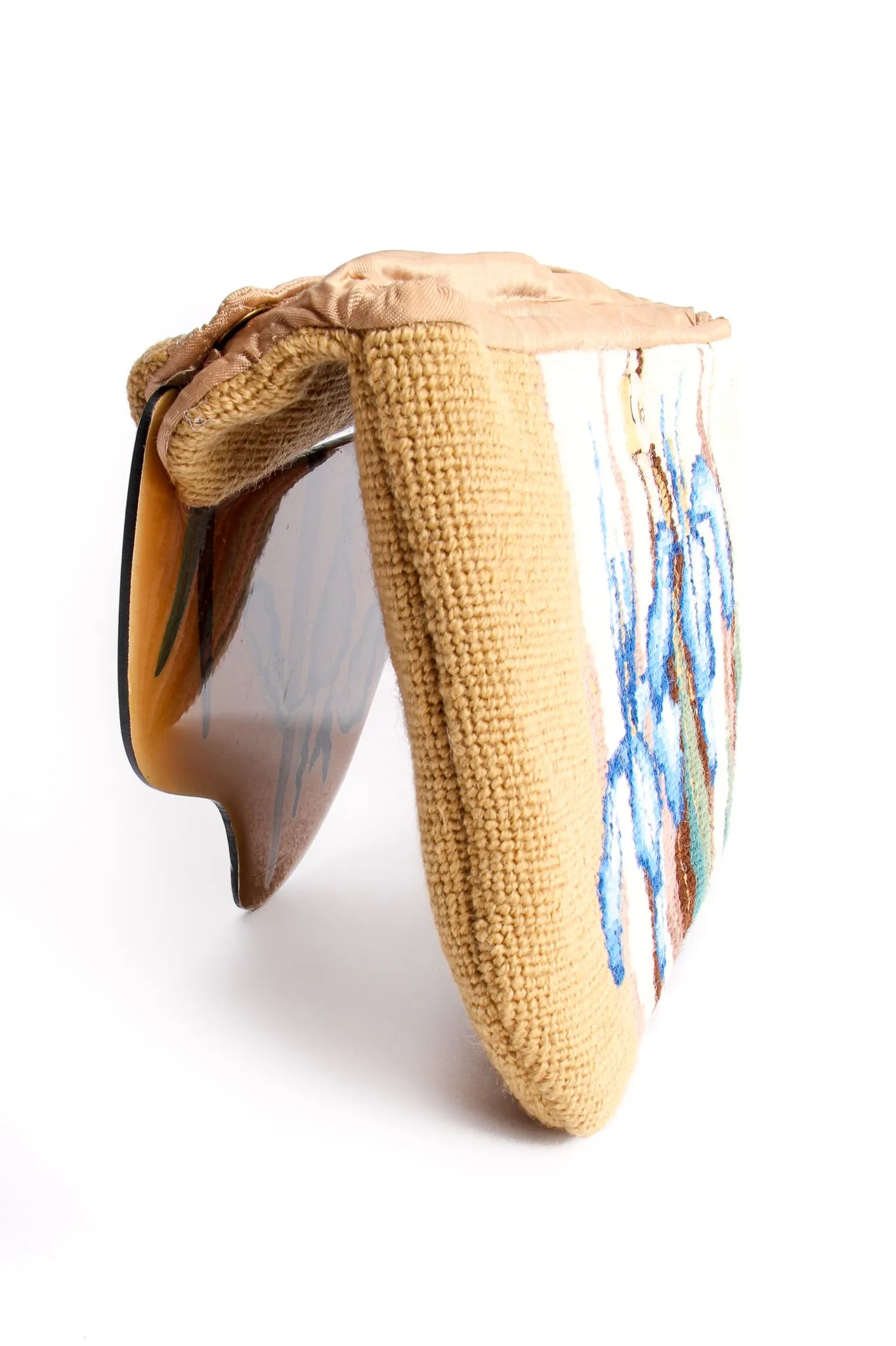 Iris Needlepoint Clutch