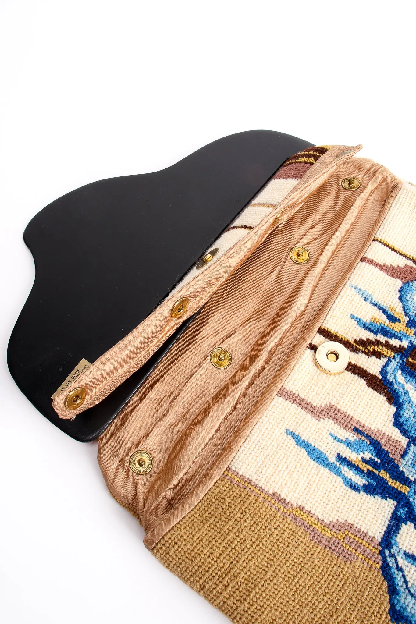 Iris Needlepoint Clutch